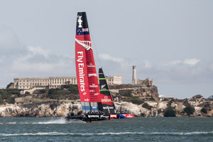 Team New Zealand foiling