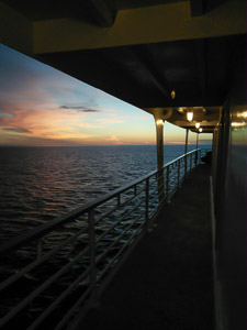 sunrise on deck